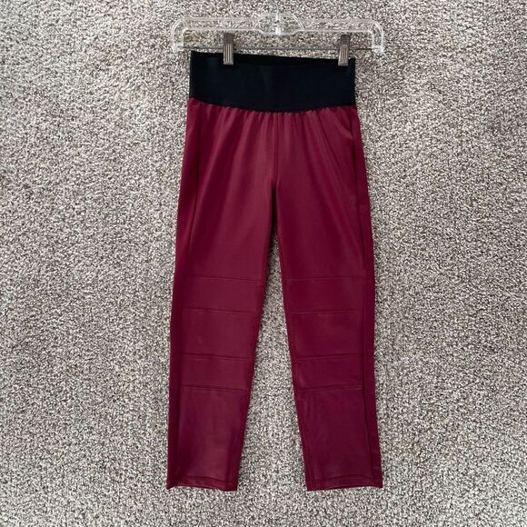 Her Universe Pants Womens Small Red Wonder Woman Leggings Pull On DC Comics - Picture 1 of 12